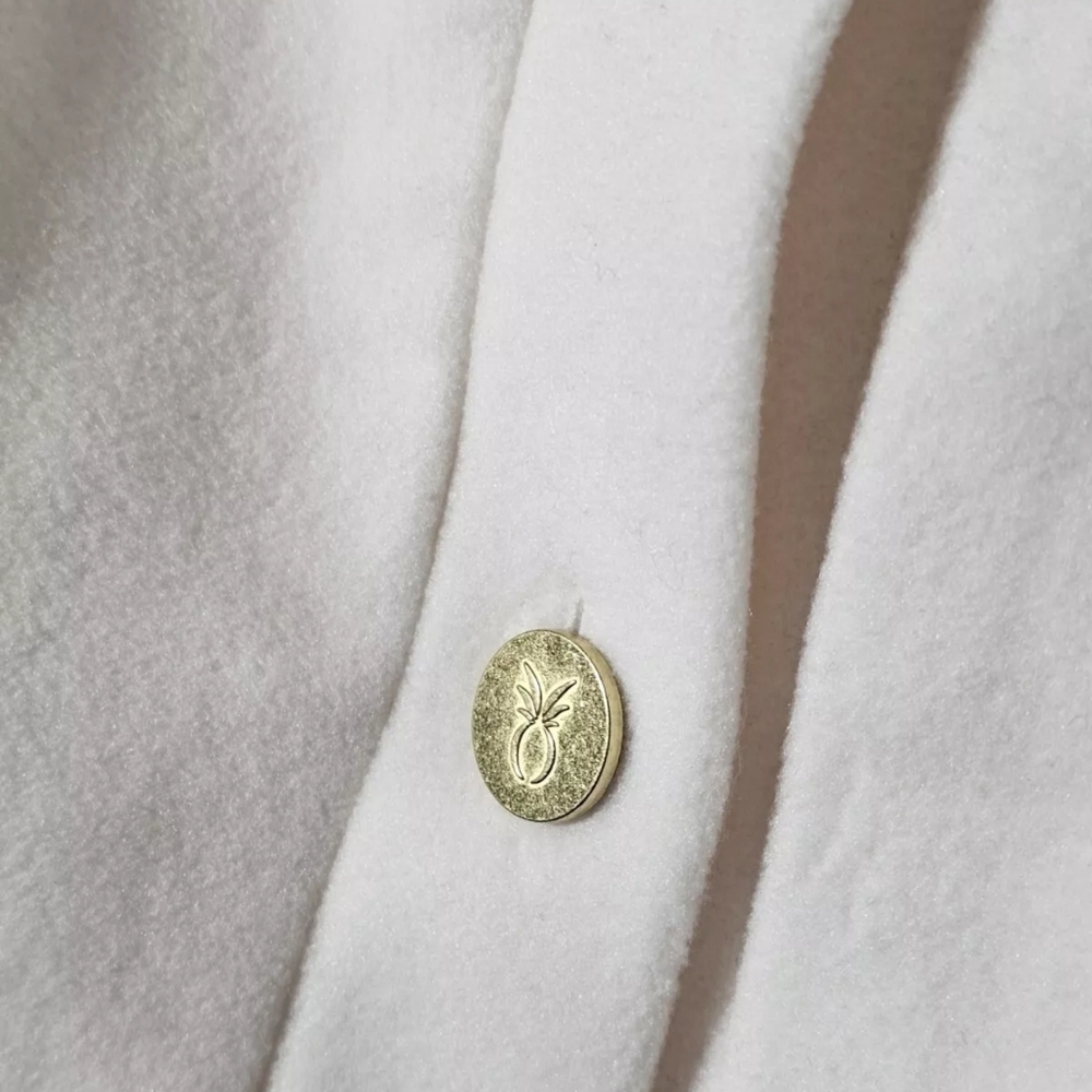 Dudley Stephens Diana Button Front Jacket Women's Size XL Cream Fleece Sold Out - Picture 6 of 9